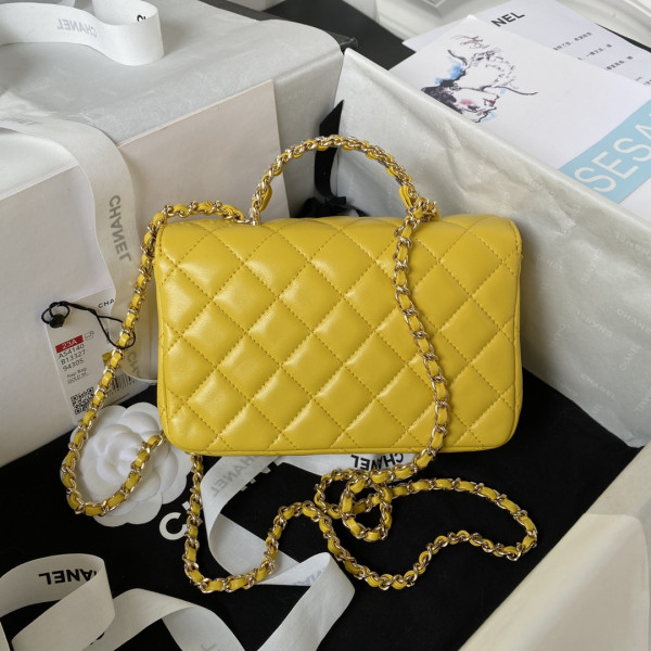 CL FLAP BAG WITH TOP HANDLE-18CM