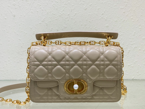 small D*or jolie top handle bag-22 x 14 x 8 cm