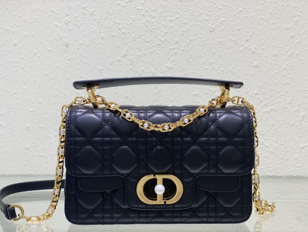 small D*or jolie top handle bag-22 x 14 x 8 cm