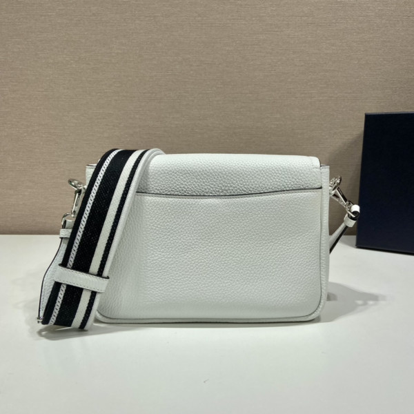 Pra*a leather shoulder bag-23*18*9cm