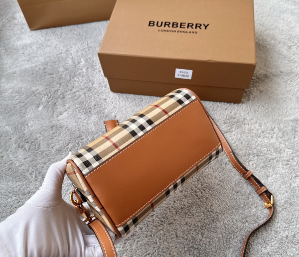 B**rry mini check bowling bag-18.5*11*12cm