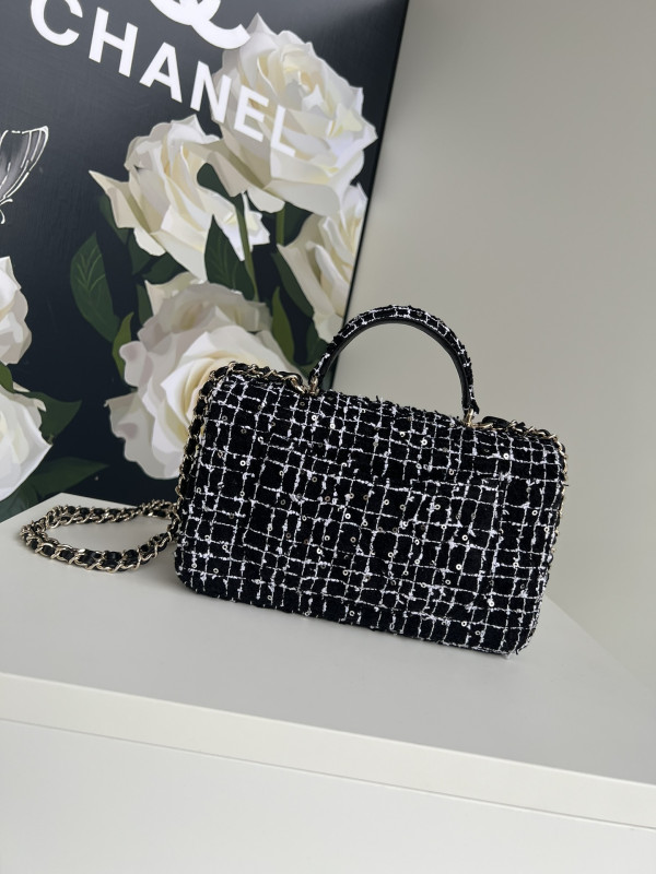 CL FLAP BAG WITH TOP HANDLE-20*12*6cm
