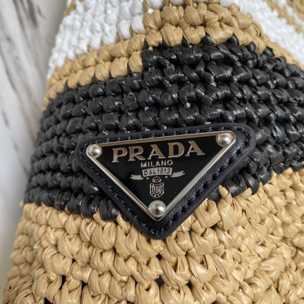 Pra*a crochet tote bag-48*34*16cm