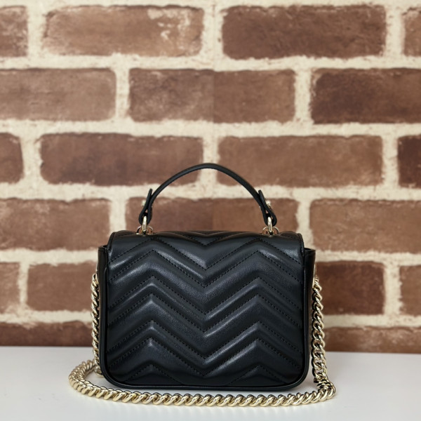 G*u*i gg marmont mini top handle bag-17*13*6cm