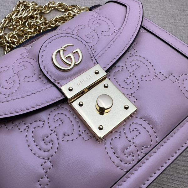 GG matelassé small top handle bag