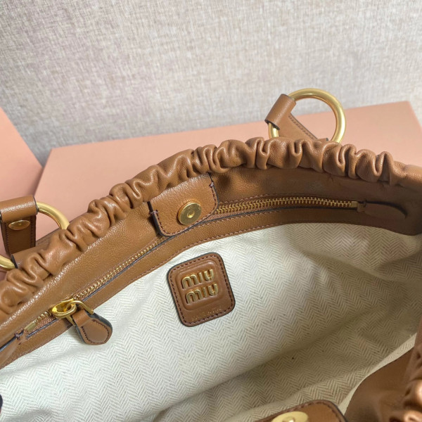 MIUMIU Joie nappa leather bag-44 X 16 X10.5cm