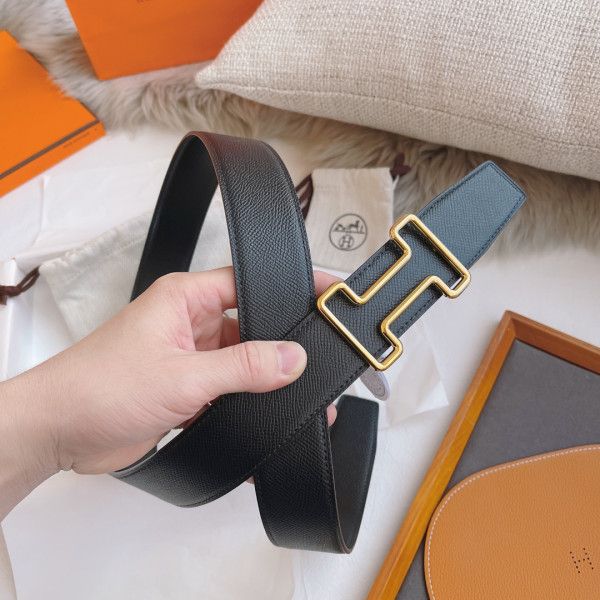 H**mes belt-silver/gold