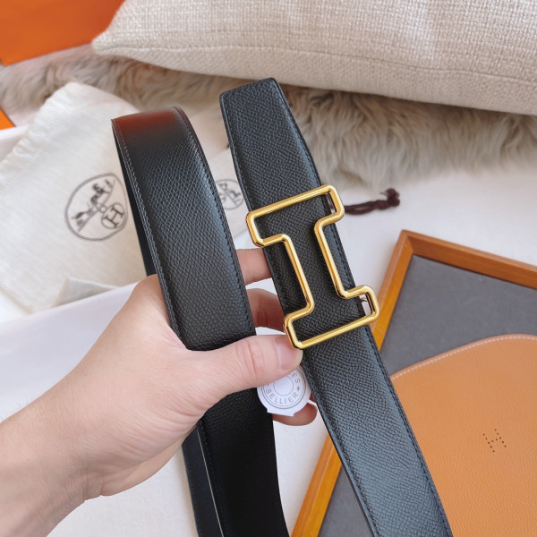 H**mes belt-silver/gold