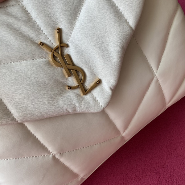 YSL PUFFER MEDIUM BAG IN QUILTED LAMBSKIN